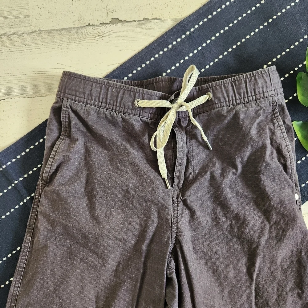 Vuori Ripstop Cropped Wide Leg Pants Charcoal Size XS